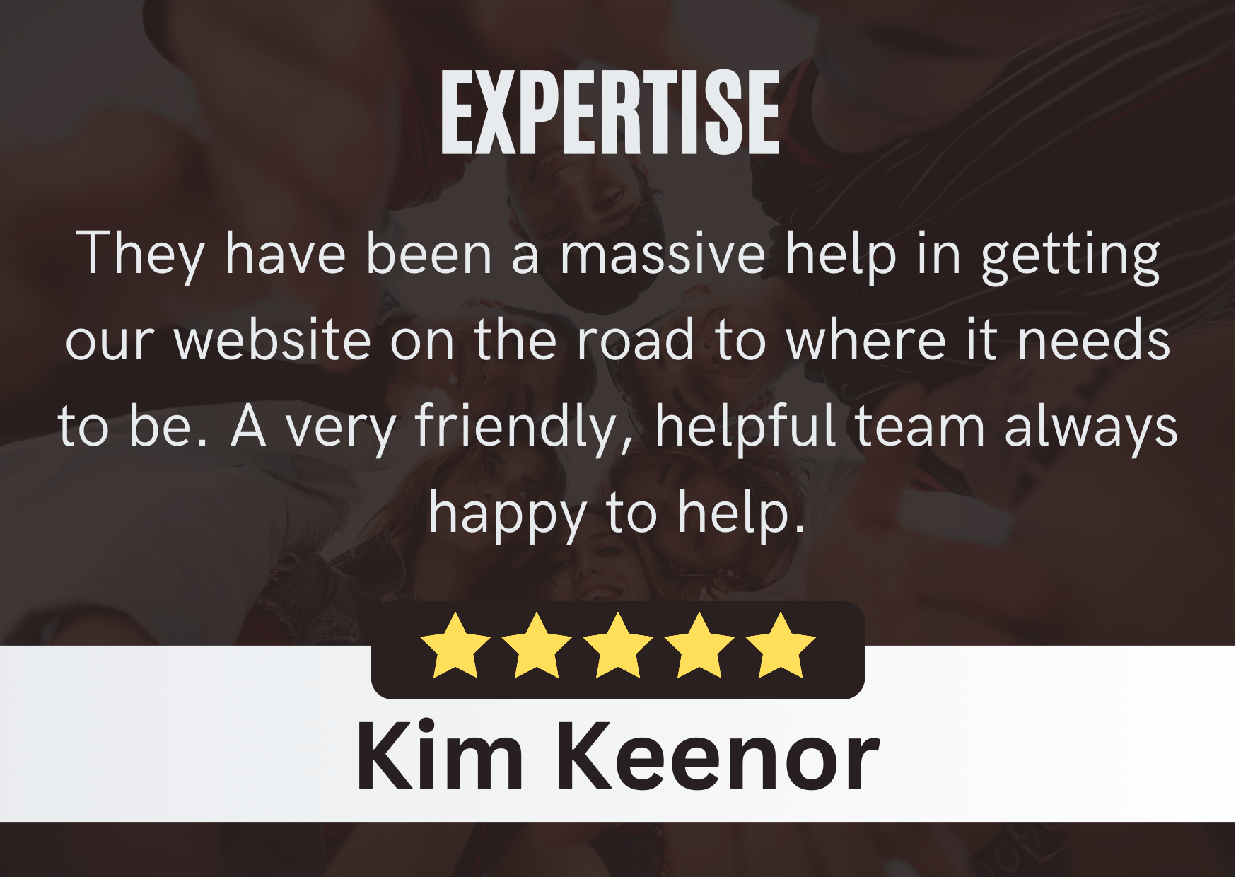 Kim Keenor - Edworthy Media Review | SEO Services Exeter. Review Content: They have been a massive help in getting our website on the road to where it needs to be. A very friendly, helpful team always happy to help.