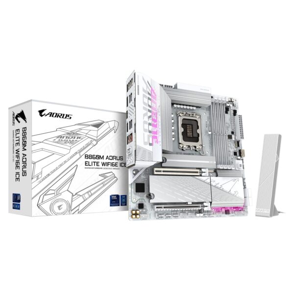 Motherboards | B860M-AORUS-ELITE-WIFI6E-ICE-5 | Edworthy Media And Technology Limited
