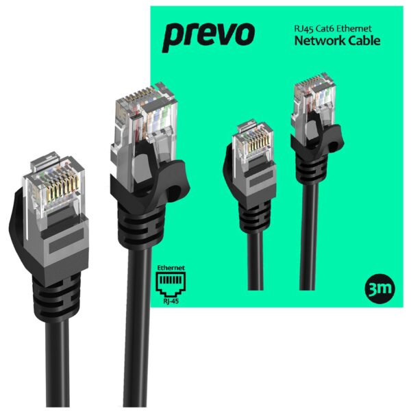 Cables | CAT6-BLK-3M-16 | Edworthy Media And Technology Limited