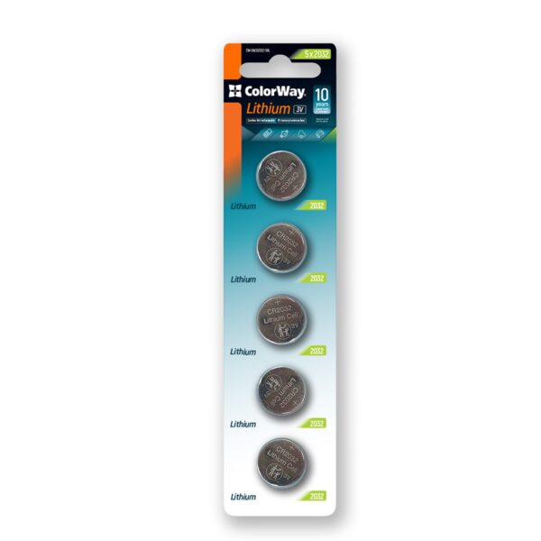 Batteries | CW-BACR2032-5B-19 | Edworthy Media And Technology Limited