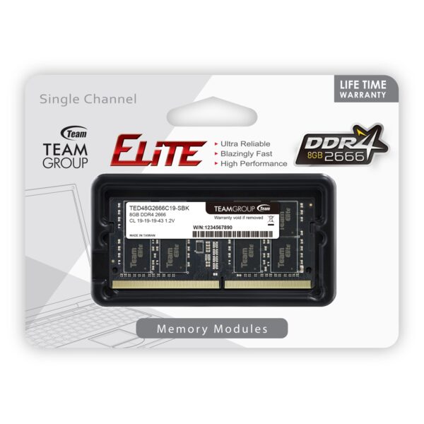 Memory | TED48G2666C19-S01-1 | Edworthy Media And Technology Limited